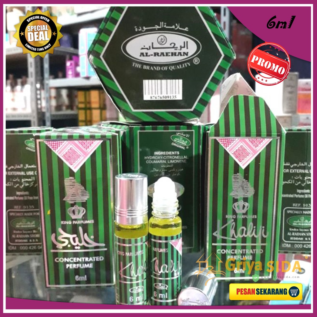 Parfum Khaliji 6ml alraehan aroma Khaliji al raehan mirip al rehab parfum Harga grosir PROMO!!