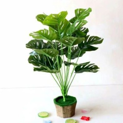 Daun monstera bunga plastik daun hias bunga artificial