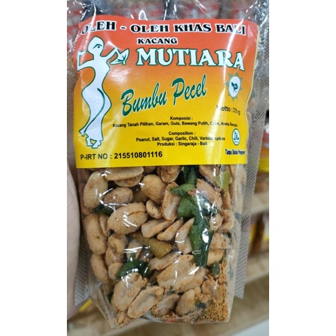 

KACANG MUTIARA BUMBU PECEL 200GR ASLI KHAS BALI
