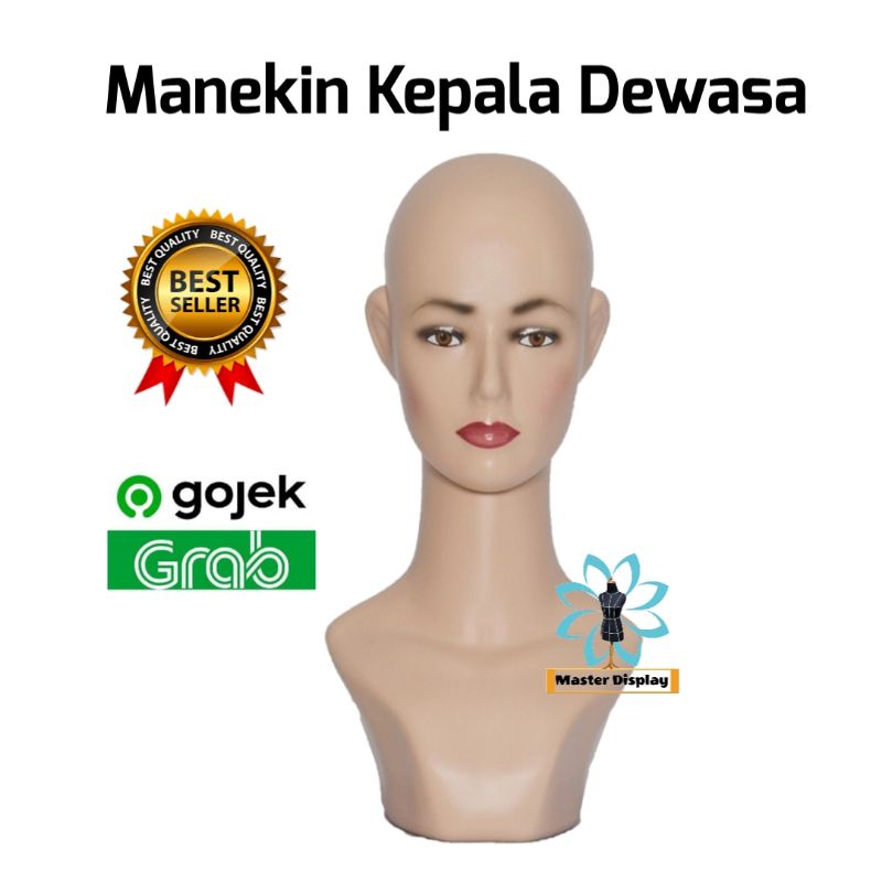 Manekin Patung Kepala | Manekin Kepala | Patung Kepala Dewasa