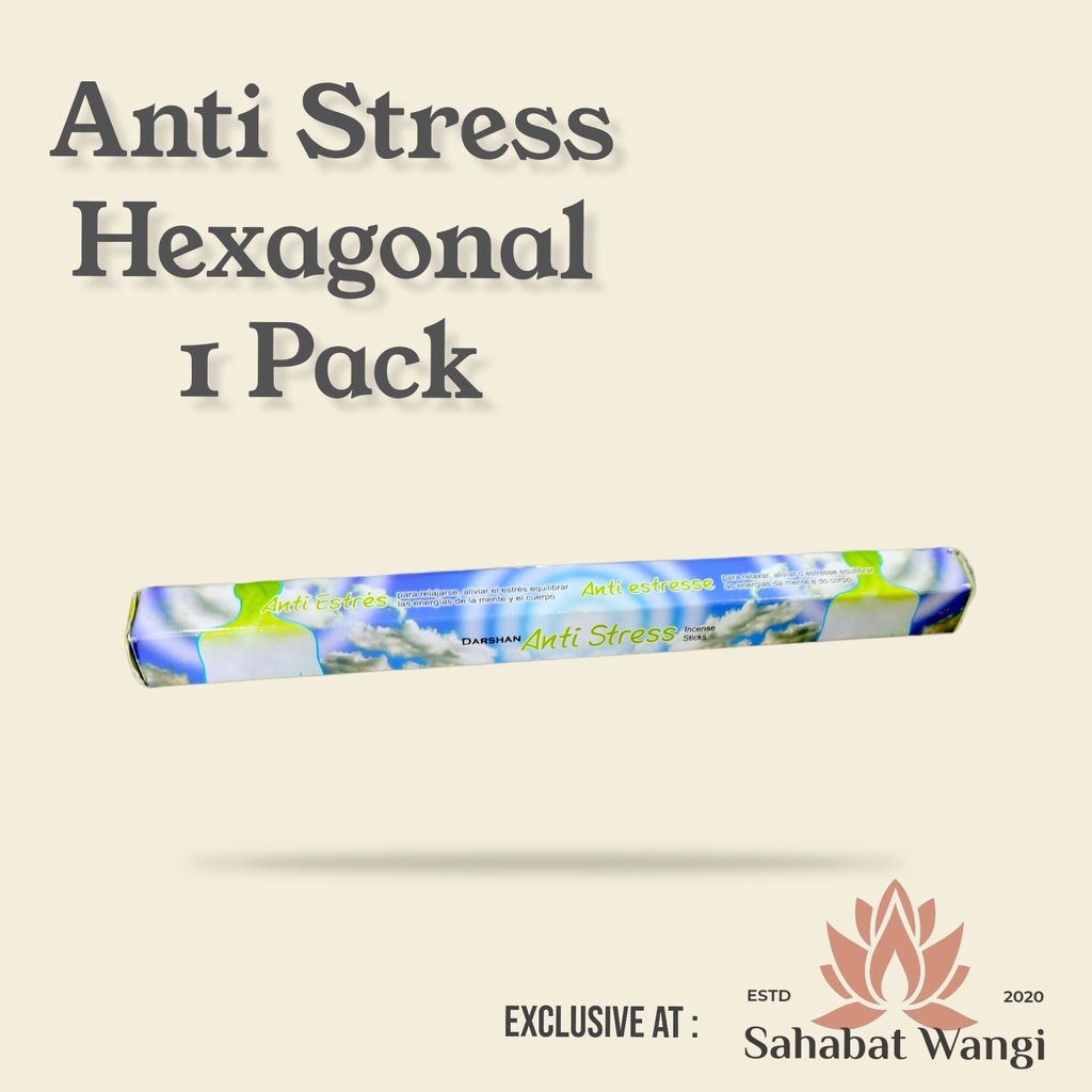 Dupa India Darshan Anti Stress Hexa Short Pack 20Stick