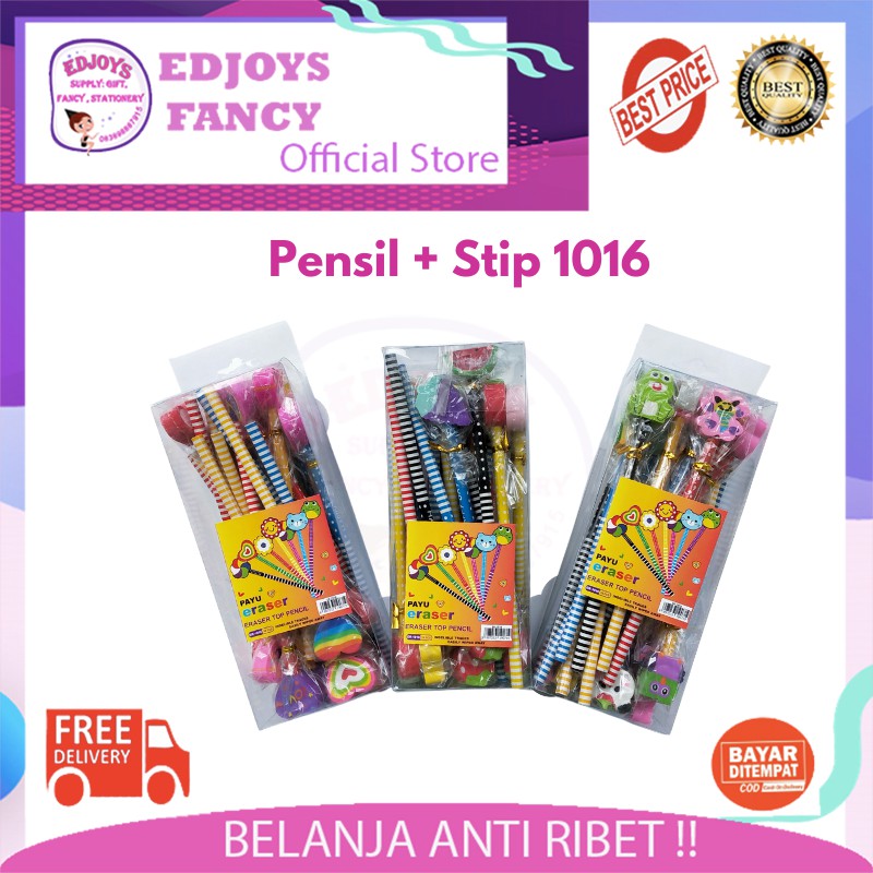 

Pensil + stip pengahpus cute ISI 24 PC 1018