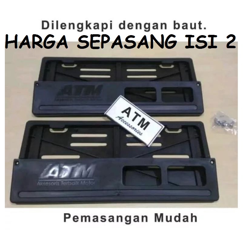 Tempat Plat Nomor MOTOR Dudukan cover pelat nomer motor universal 27cm