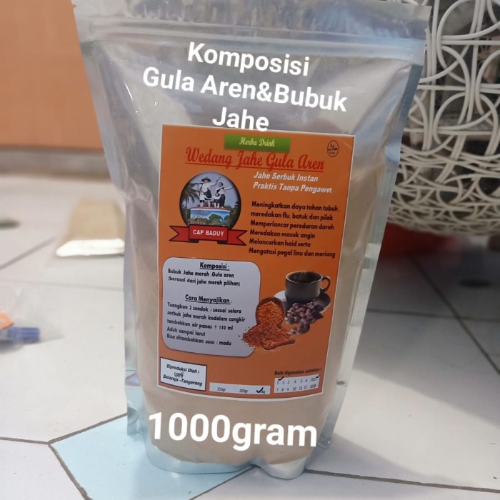 

Ge602G Bubuk Jahe 1Kg(Wedang Jahe Merah Gula Aren) Ds5