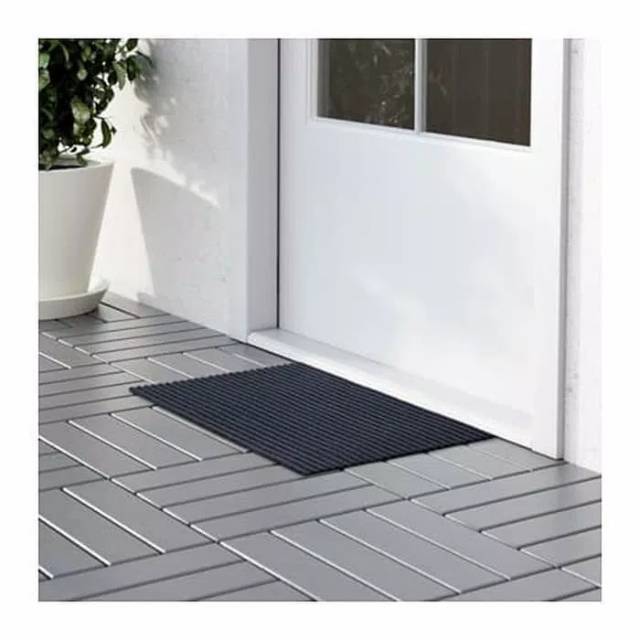 Kristrup door mat 35cm ikea keset kaki anti slip termurah keset indoor keset outdoor ready stok