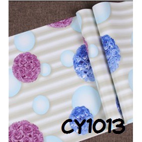 Wallpaper Dinding Stiker Wallpaper Sticker hiasa dinding Bata Garis Batik Karakter Walpaper dinding Cy1015