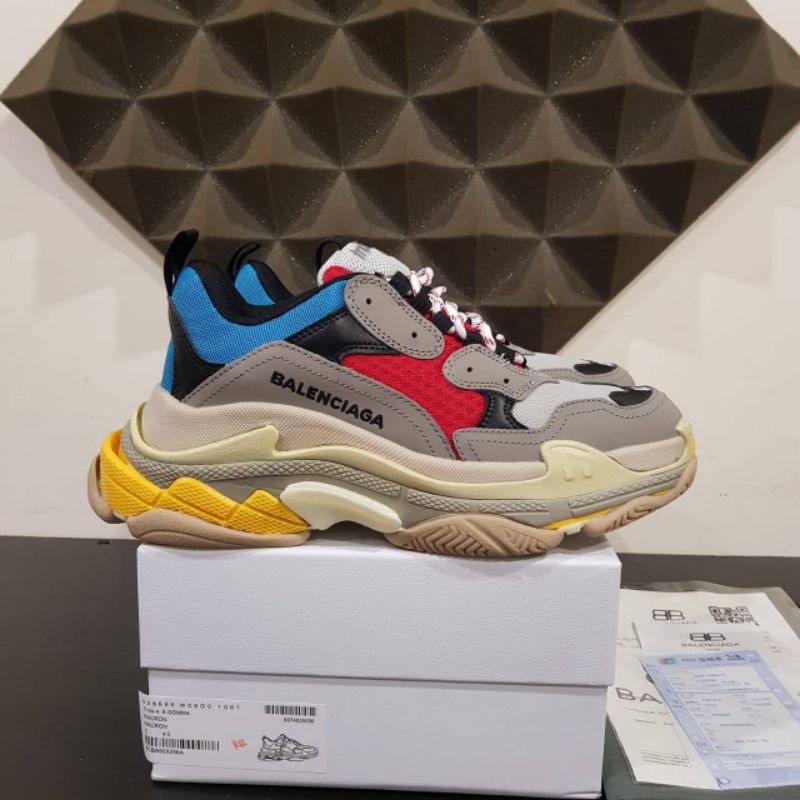 Balenciaga Triple s Red Blue