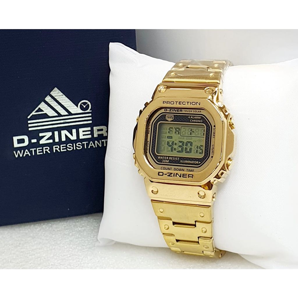 Jam Tangan Pria D-ziner 8247 Original Rantai Digital Sport Mewah
