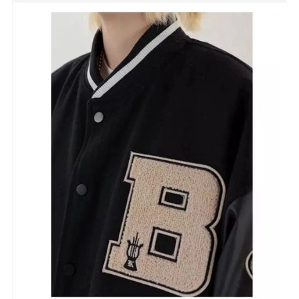 B VARSITY || THE BONE VARSITY JAKET BISBOL KOREAN FASHION