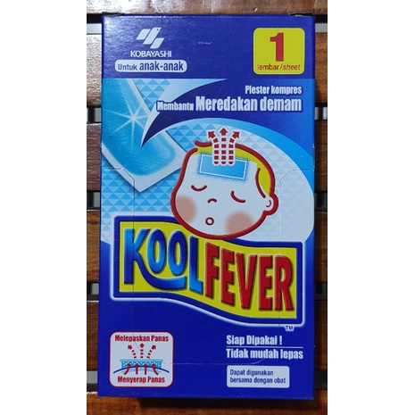 Koolfever Anak 1 Box Isi 12 Sachet / Kompres Anak / Plester Kompres Demam