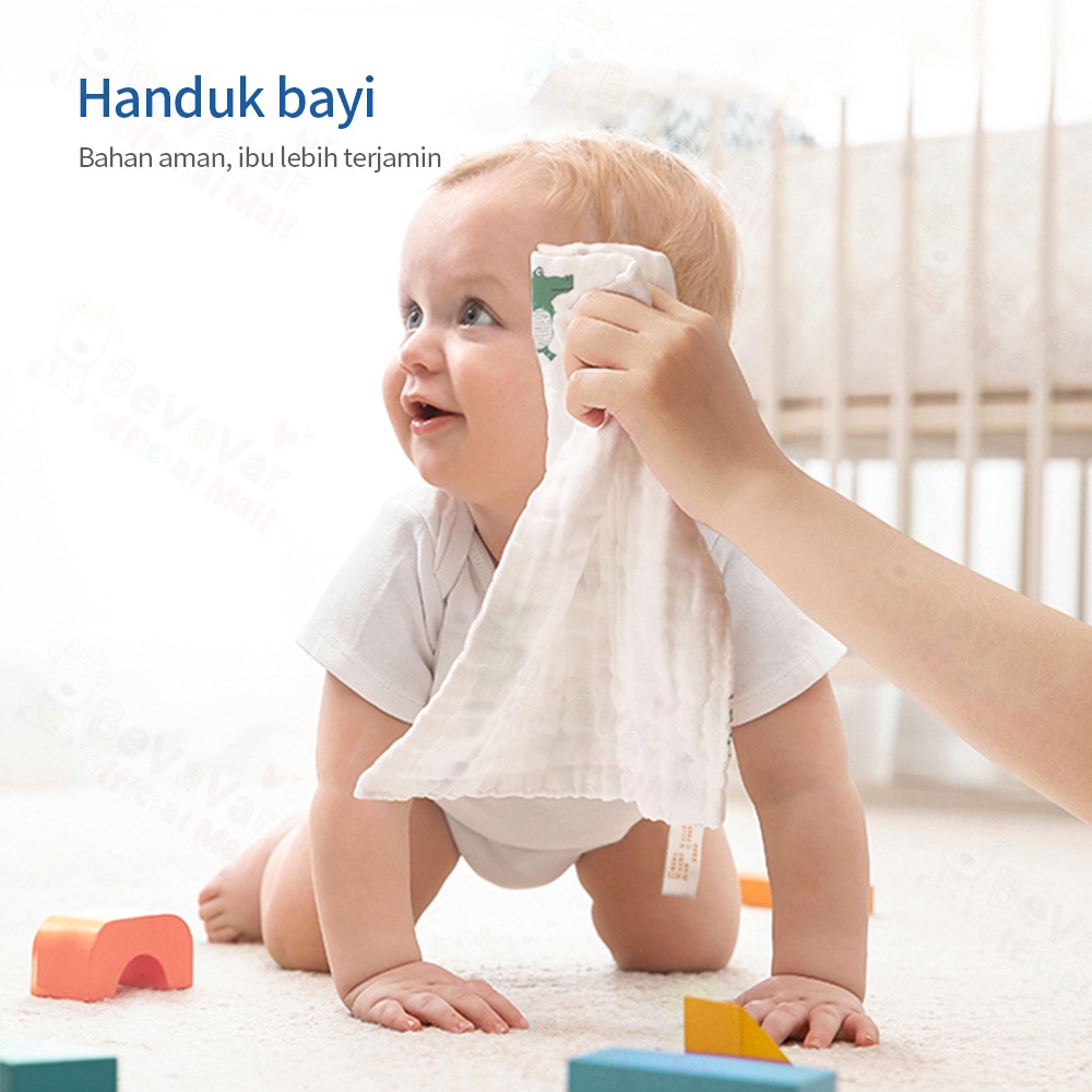 BEVAVAR Sarung Tangan Bayi Sapu Tangan Handuk Bayi 25*25