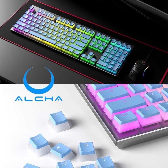 ALCHA KEYCAPS PUDDING / PUDING BACKLIT MECHANICAL KEYBOARD TOSCA