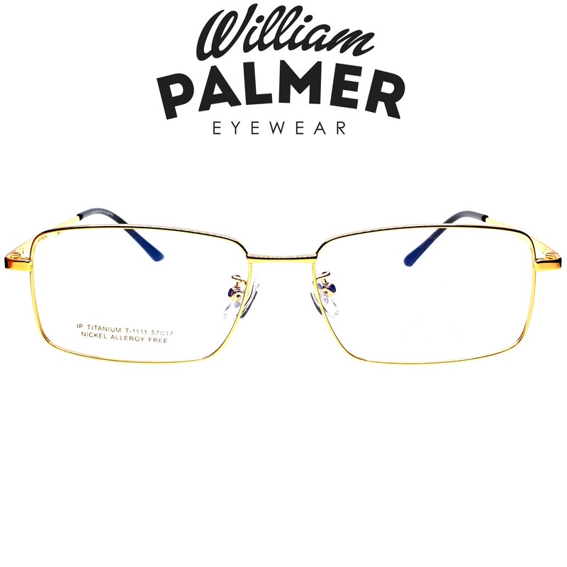 William Palmer Kacamata Pria Wanita Titanium 1111  Gold