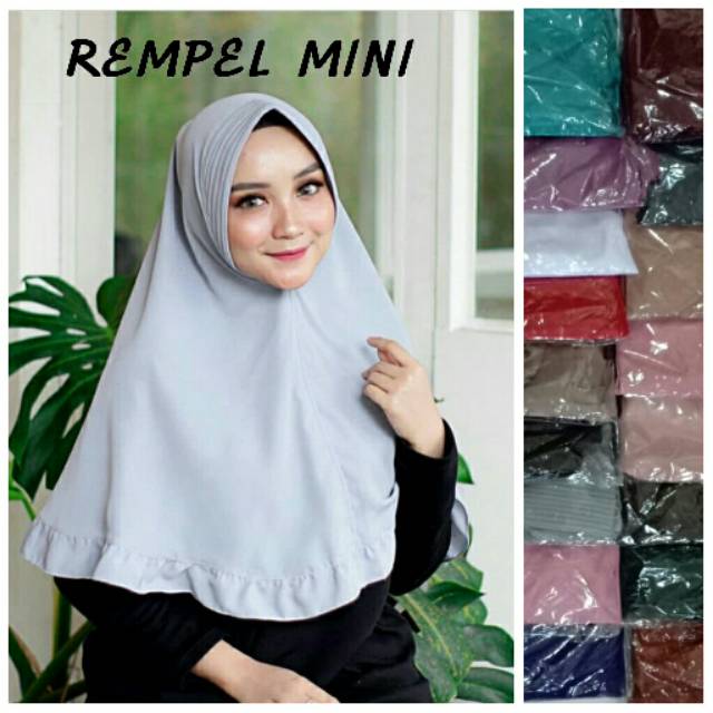 SHANUM HIJAB / KHIMAR PET REMPEL ANTEM TERMURAH TERLARIS / JILBAB REMPEL MINI
