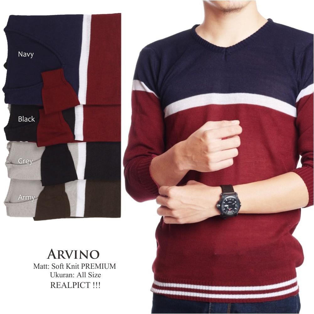 Unik ARVINO FASHION PRIA RAJUT TEBAL TERMURAH DAN BERKUALITAS Murah