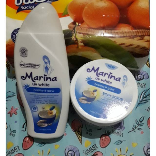Marina Body Lotion and Scrub 200ml