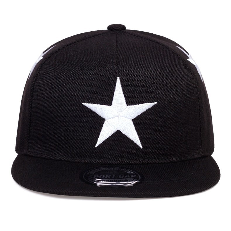 Topi baseball Motif Bordir pentagram 3D Bahan Katun Gaya hip hop Untuk Musim Semi