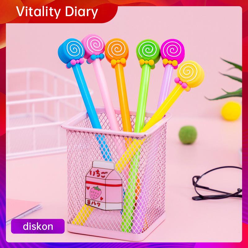 

gel pena 0.5mm/pen/pulpen kreatif kartun lollipop alat tulis siswa mahasiswa tanda tangan pens VDY