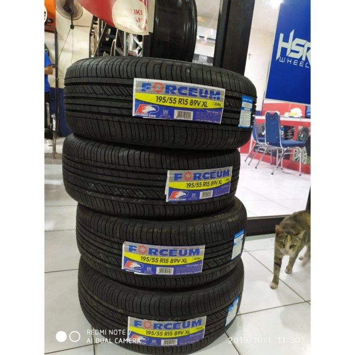 ban mobil ring 15 bukan gt radial FORCEUM ECOSA 195 55 R15 baru