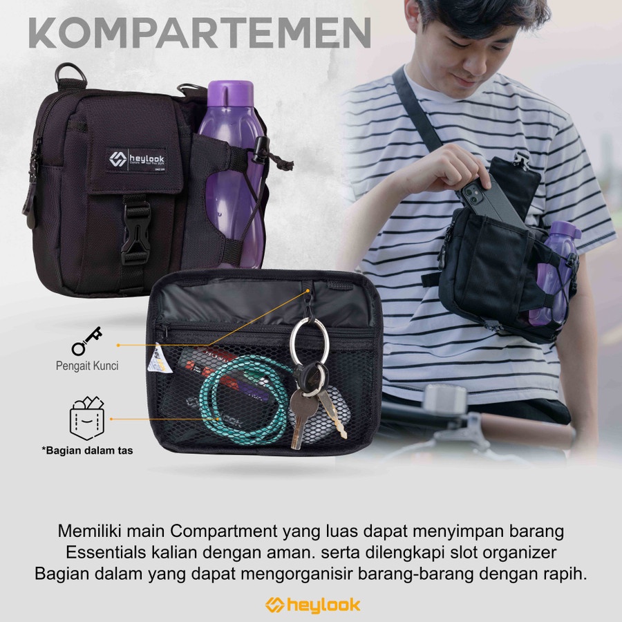 Tas Sepeda Tas Selempang Pria Terbaru Sling Bag Tas Bahu Selempang Dada Tas Sepeda Seli MTB Casual Premium