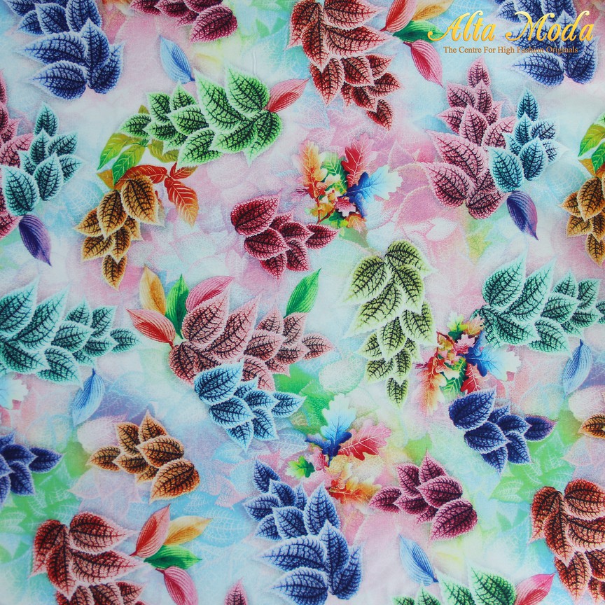 

Alta Moda Viscose Warna-Warni Motif Daun (1M)