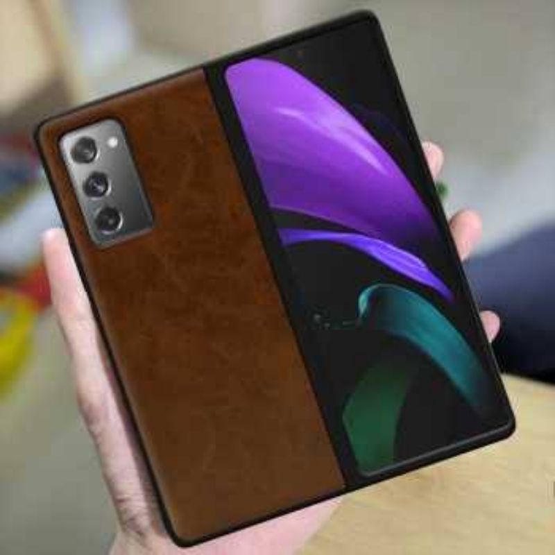 (di Tunggu Tunggu) Hardcase Flip Case Leather Full Cover Samsung Galaxy Z Fold 2 / Z Flip Terbaru