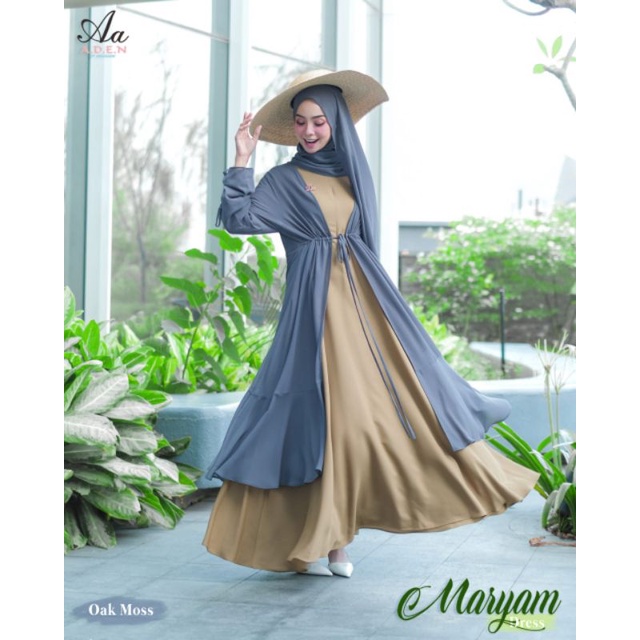 Maryam Dress Set Khimar / Pashmina by Aden Hijab