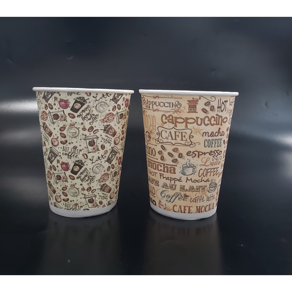 GELAS KERTAS KOPI PAPER CUP COFFEE 8 OZ STARINDO TANPA TUTUP
