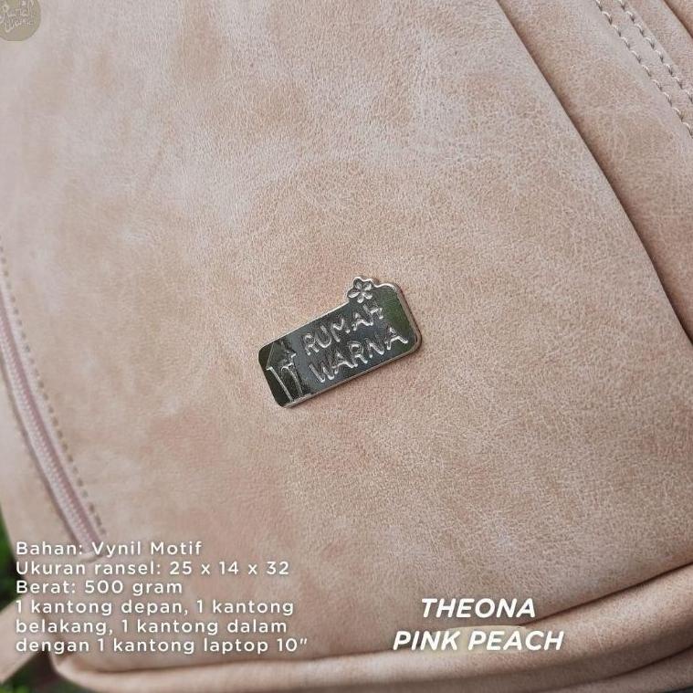 Tas Ransel Wanita RUMAH WARNA Backpack Theona ▫ Srw31au22ᴸ