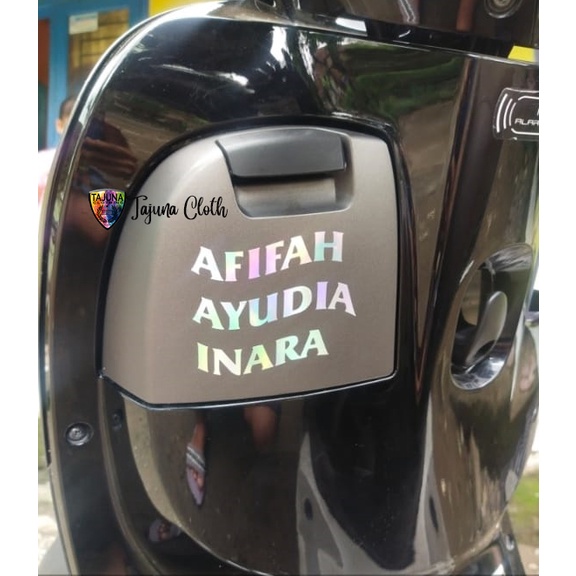 stiker hologram harta tahta custom nama