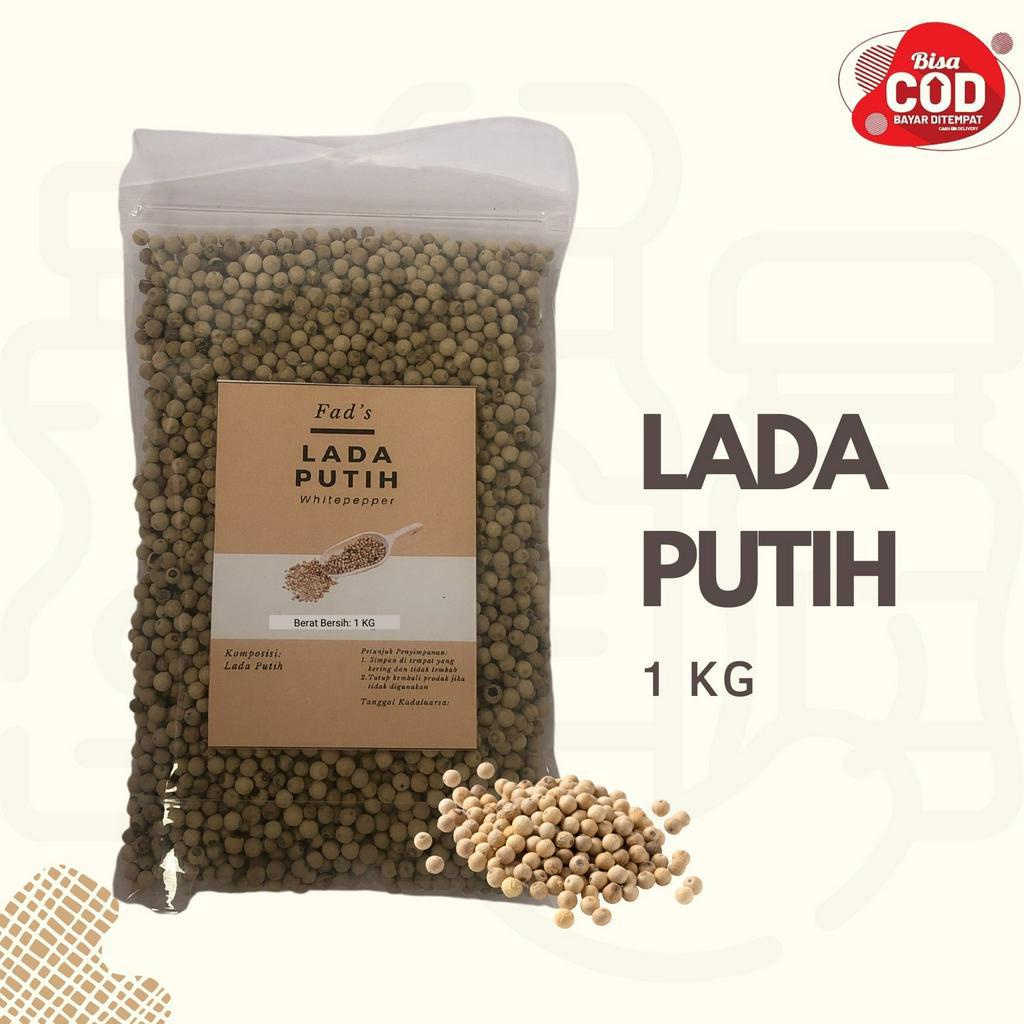 Fad's Bumbu Dapur Bubuk Lada Hitam Bubuk 1 Kg - Lada Putih Bubuk 1 Kg - Lada Hitam Biji 1 Kg - Lada Putih Biji 1 Kg