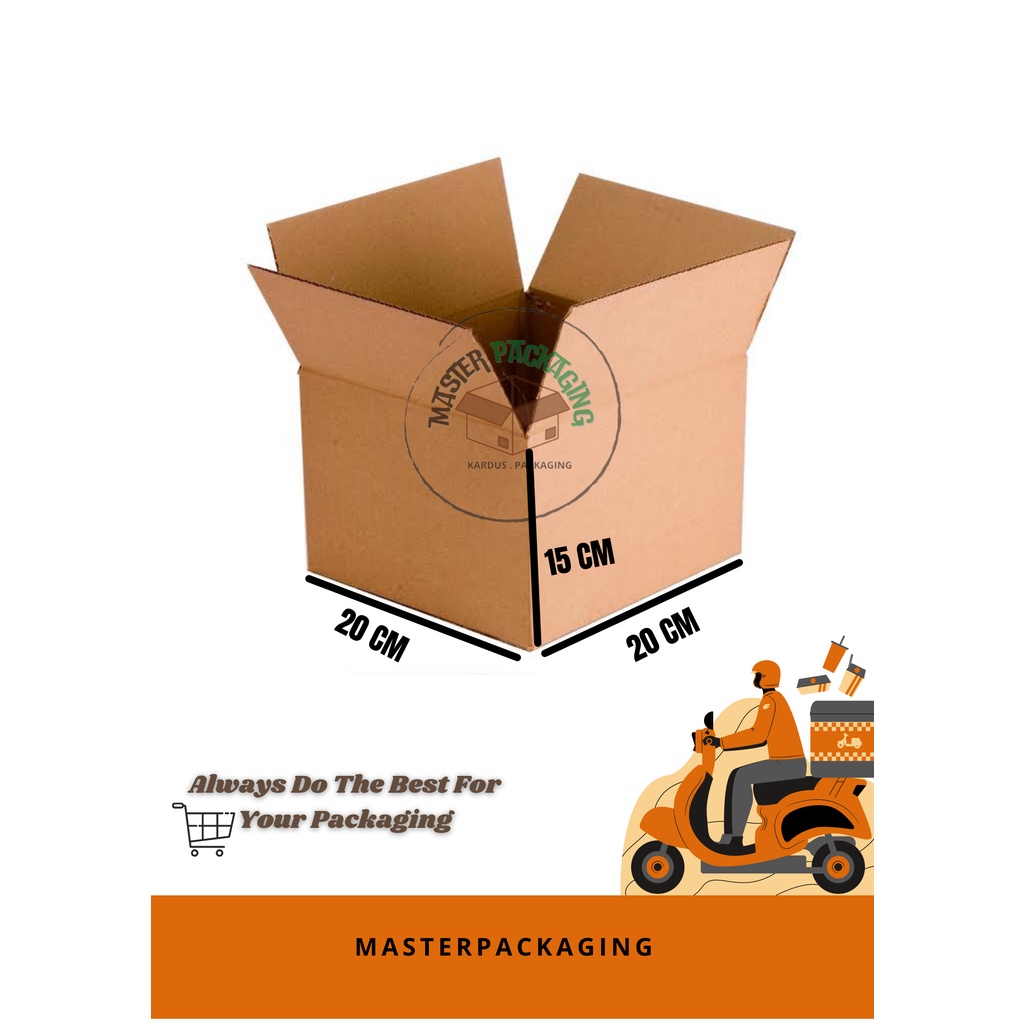 

Kardus/Dus/Box 20x20x15cm Baru Polos Tebal Kuat KMK/125 BFlute