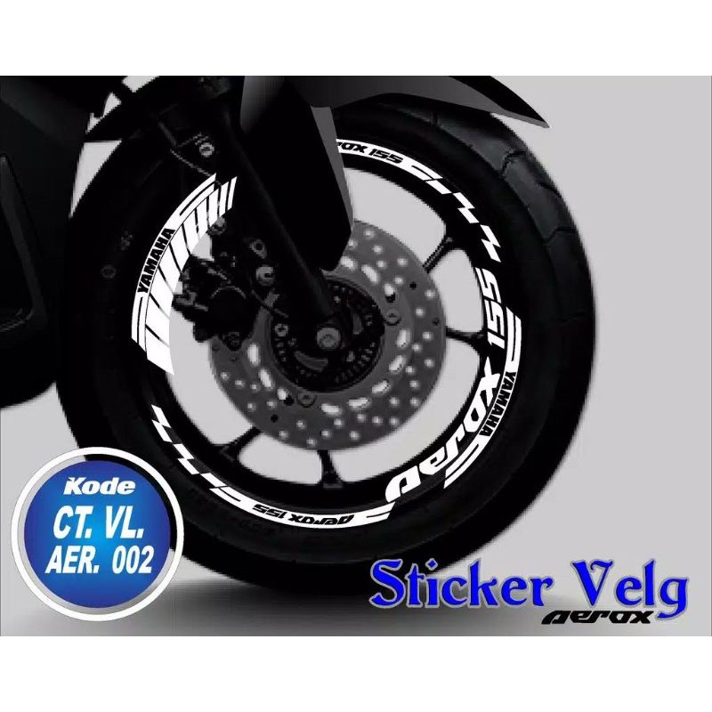STIKER LIST VELG MOTOR AEROX 155 NEW CUTTING STIKER AEROX 155