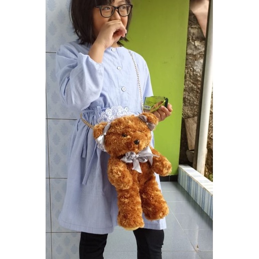 tas selempang Tedy bear,tas hp Tedy bear,tas selempang noni