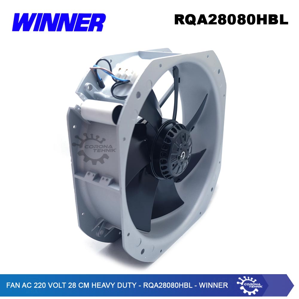 Winner - Fan AC 220 Volt 28 cm Heavy Duty 0,55A - RQA28080HBL