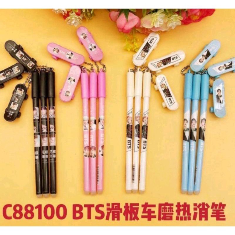 

Pulpen Skateboard BTS Ballpoint