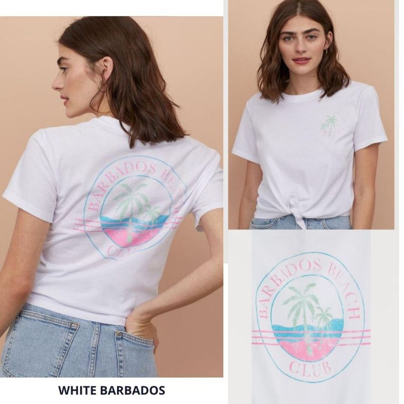 Hnm Tied crop always / hnm knot crop t shirt / crop hnm