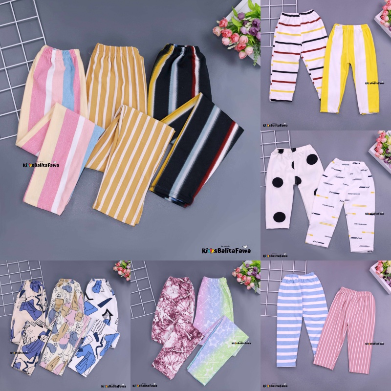 [IMPORT] Legging Nara uk Bayi 3-12 Bulan / Leging Motif Ketat Panjang Premium Anak Perempuan Celana