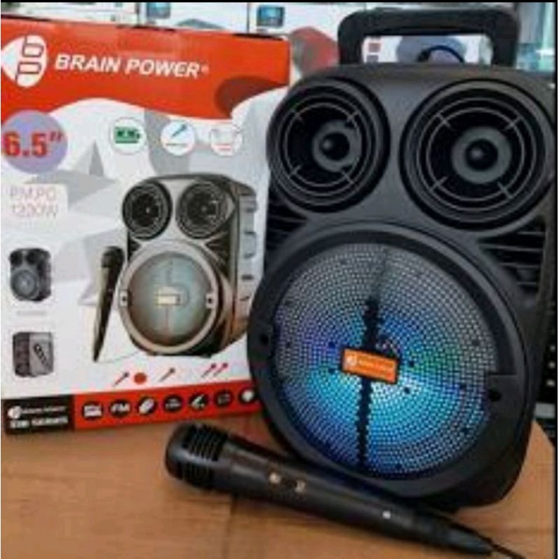 SEPEKER BLUETOOTH/ SHALON BLUETOOTH KAROKE+MIC PORTABLE WIRELESS BRAIND POWER