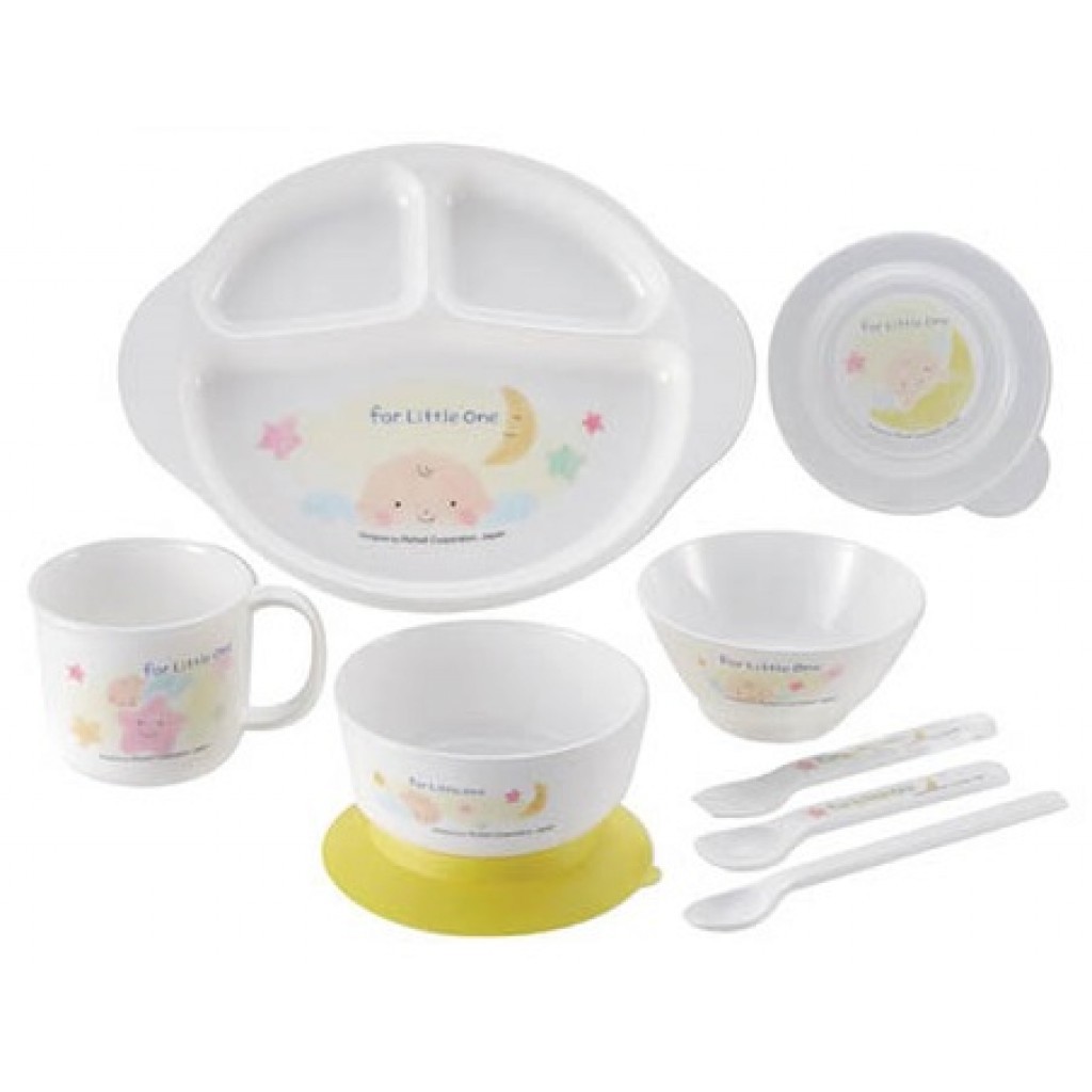 Richell Feeding Set 3 Set Perlengkapan Makan Bayi Lengkap Komplit Cocok untuk Kado