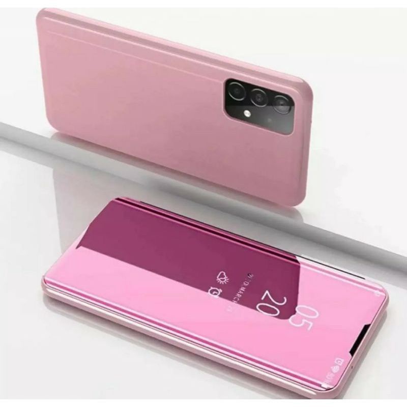 Case flip cover mirror standing Samsung a02 a02s a03 a03s a10 a10s a20 a20s