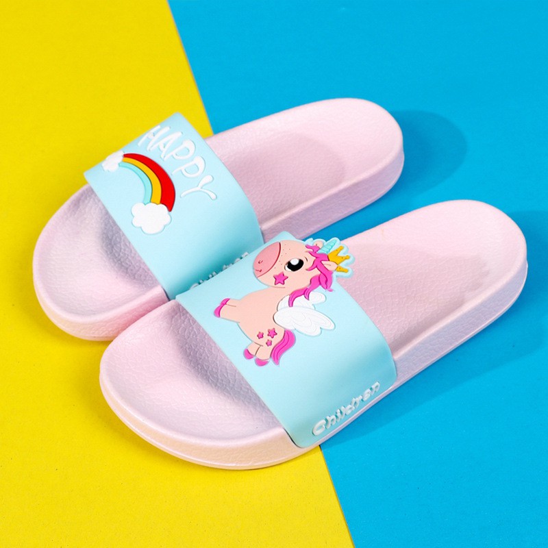 Sendal anak cewek PURPLE PINK HAPPY UNICORN OR LARGE PINK Sendal anak cewek PURPLE PINK HAPPY UNICORN OR LARGE PINK