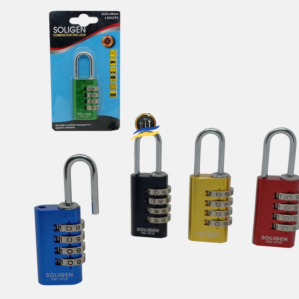 Gembok Pin Gembok Angka Soligen Gembok Koper Nomor
