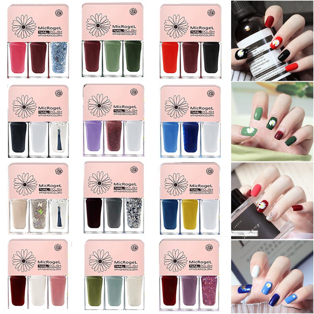 Kutek Microgel 3IN1 Nail Polish Free Sticker Oulisi Kutek Kuku Pell Off Kutek  Pell Off Cat Kuku Pell Off