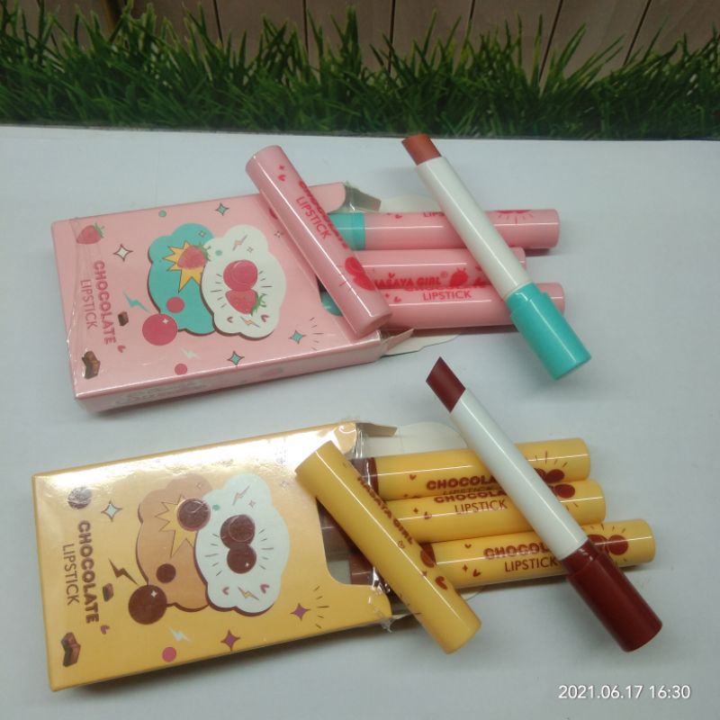 LIPSTIK HASAYA GIRL CHOCOLATE NO.HH1065 4PCS