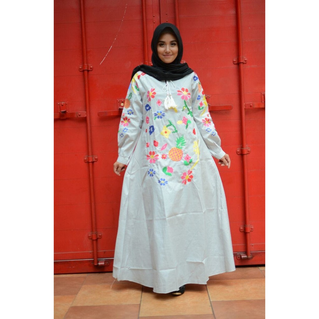 [Pineapple mint GZ] maxi wanita katun yanded mint