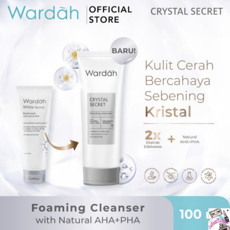 ☃Cutezz_Ching1☃Wardah Crystal Secret Foaming Cleanser 100ml