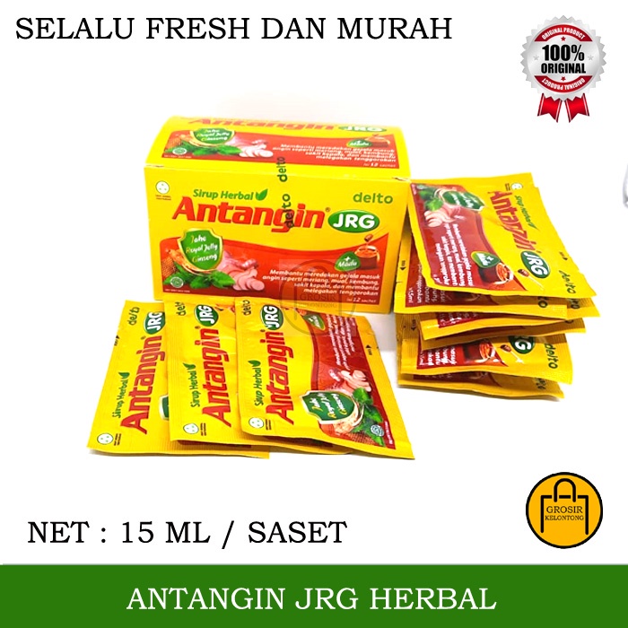 

ANTANGIN CAIR JRG SIRUP HERBAL MADU JAHE ROYAL JELLY GINGSENG JAMU MASUK ANGIN OBAT MUAL