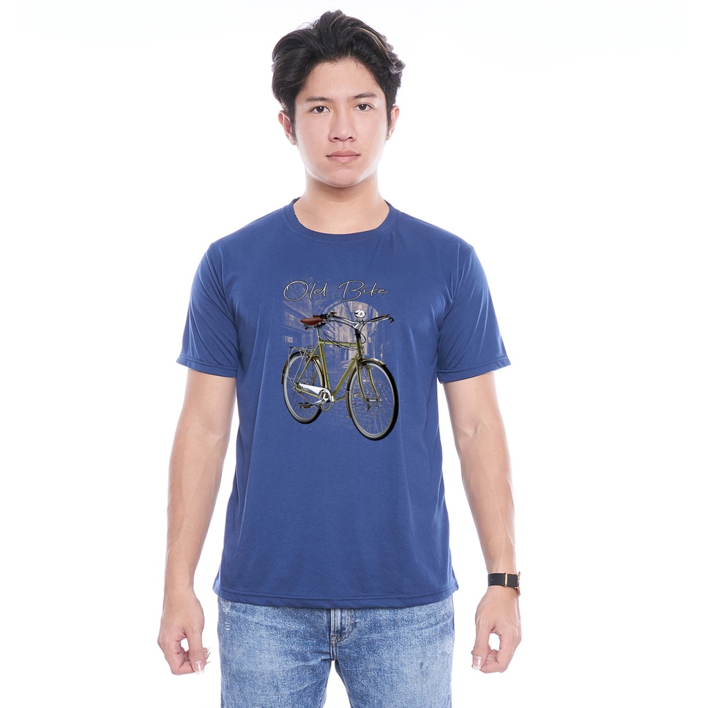 Kaos Oblong Pendek Gambar Old Bike