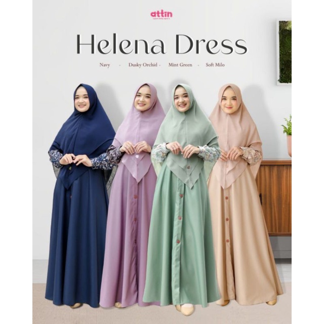 Helena Dress by Attin | Dress Gamis Original by Attin | Freiya Dress